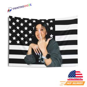 Mamamoo Hwasa Black American Flag 2