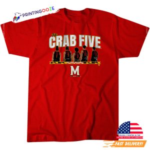 Maryland The Crab Five Lineup Shirt 2