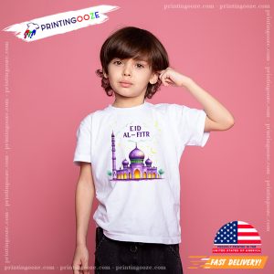 Mosque And Moon for Eid al Fitr T-shirt