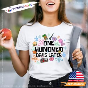 One Hundred Days Later Teacher T Shirt 2