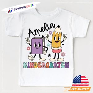 Personalized Kindergarten Back to School T shirt 1