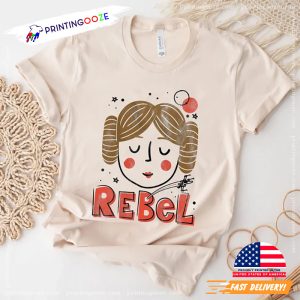 Princess Leia Rebel star wars art T shirt