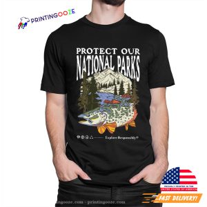 Protect Our National Parks Snow mountain T shirt