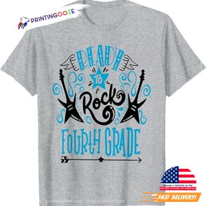 Ready To Rock 4th Grade School T-Shirt