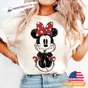 Retro Disney Cute Minnie Mouse T-shirt