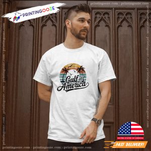 Retro Gulf Of USA America 2025 American Flag T Shirt 3