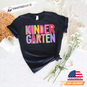 Retro Kindergarten Teacher T-shirt