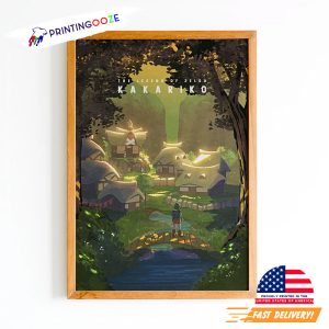 The Legend of Zelda Kakariko Travel Poster