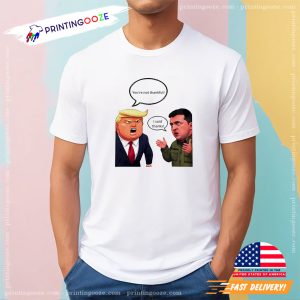 Trump Zelensky Funny Cartoon Art Shirt 1