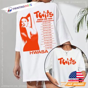 Twits Hwasa Live Tour 2025 2 Sided T-shirt