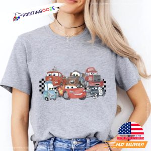 Vintage Disney Pixar Cars Characters Unisex Tshirt 2