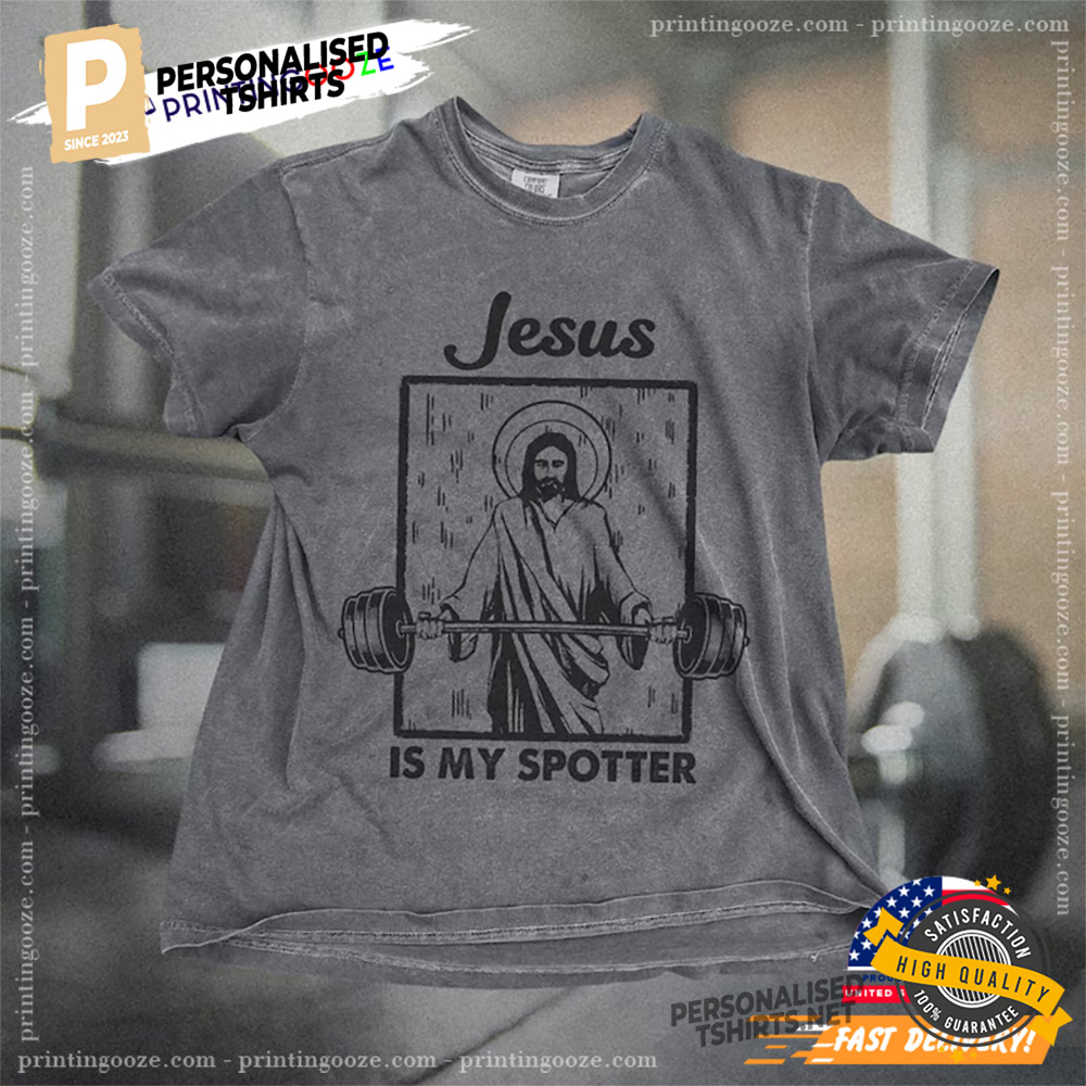 Vintage Jesus Weightlifting Comfort Colors Shirt Vintage Jesus Weightlifting Comfort Colors Shirt