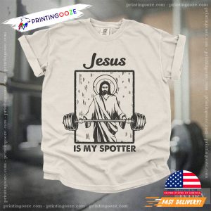 Vintage Jesus Weightlifting Comfort Colors Shirt 2