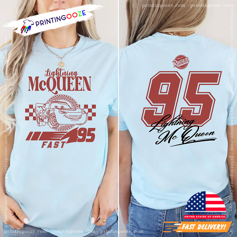 Vintage Lightning McQueen Disney Pixar Car Comfort Colors Shirt Vintage Lightning McQueen Disney Pixar Car Comfort Colors Shirt