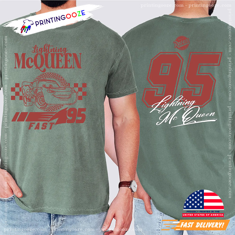 Vintage Lightning McQueen Disney Pixar Car Comfort Colors Shirt Vintage Lightning McQueen Disney Pixar Car Comfort Colors Shirt