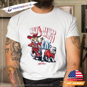 Walk The Dawgs Georgia Bulldogs vs. Ole Miss Rebels Graphic t shirt 4