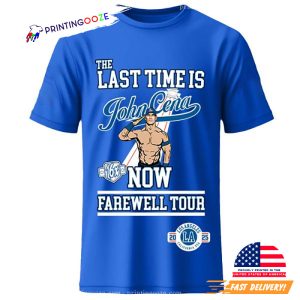 Youth Blue John Cena Farewell Tour 2025 Los Angeles 2 Sided T-Shirt