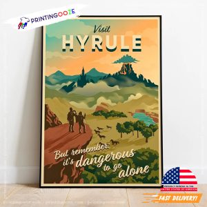 nintendo legend of zelda Visit Hyrule Travel Poster 3