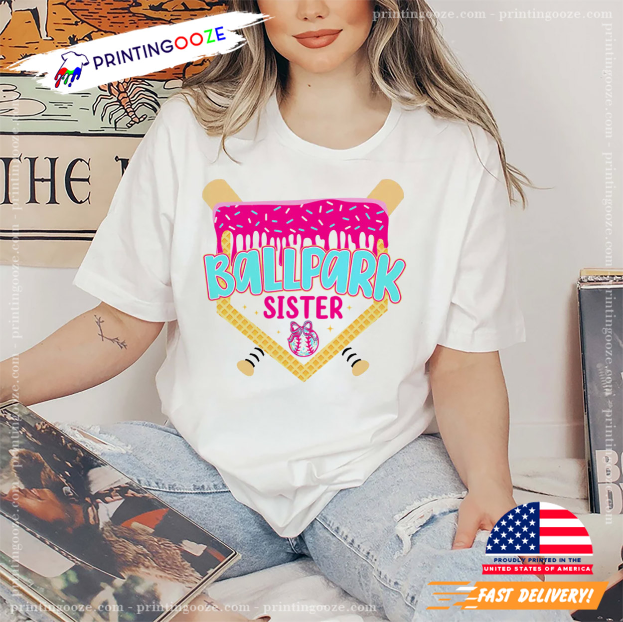 Ballpark Sister Brother Baseball Lover Custom Shirt Ballpark Sister Brother Baseball Lover Custom Shirt
