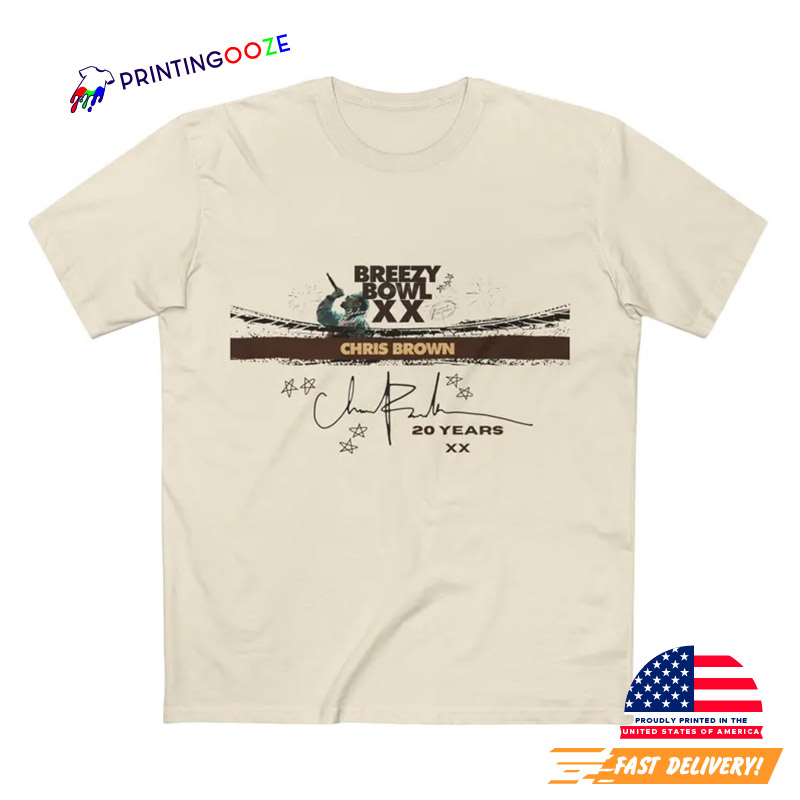 Chris Breezy Bowl XX Tour T-shirt Chris Breezy Bowl XX Tour T-shirt