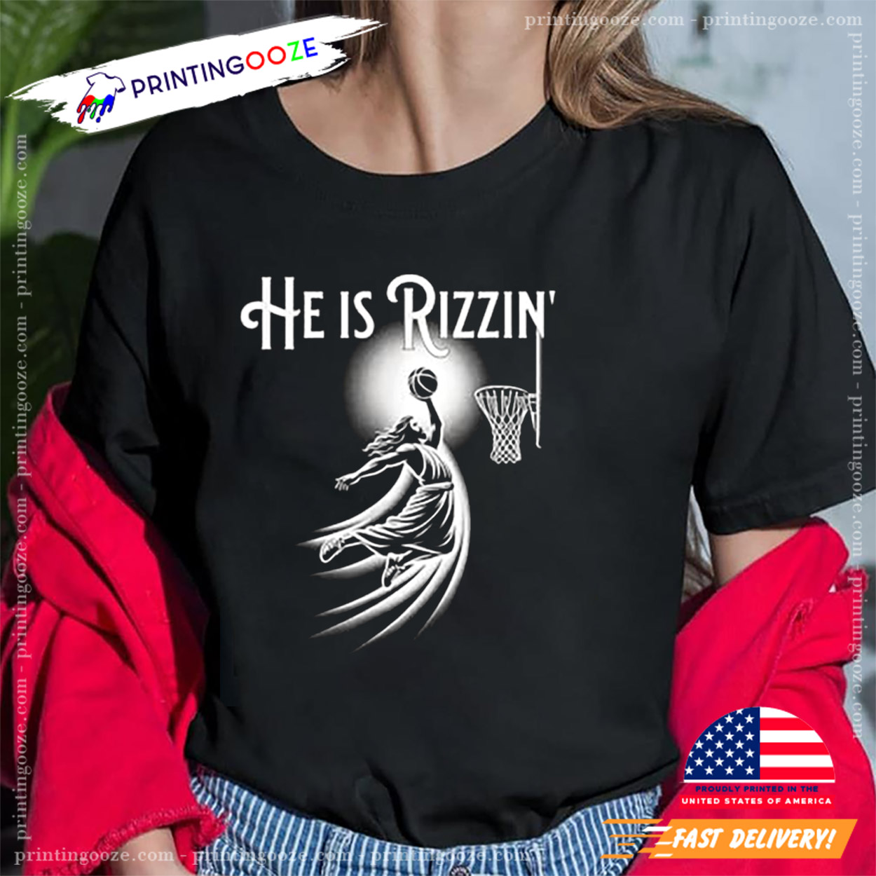 He Is Rizzin Funny Sports Shirt He Is Rizzin Funny Sports Shirt