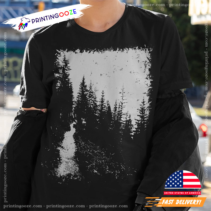 Occult Tree Forest Retro Graphic T-shirt Occult Tree Forest Retro Graphic T-shirt