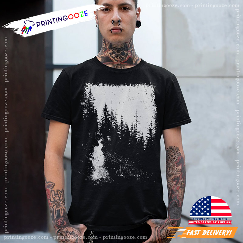 Occult Tree Forest Retro Graphic T-shirt Occult Tree Forest Retro Graphic T-shirt