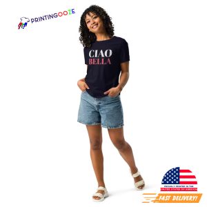 Trendy Drawn Ciao Bella Style Italia Unisex T shirt 2