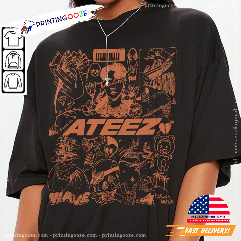 Vintage ATEEZ Merch Tee Album Lyric Comfort Colors Shirt Vintage ATEEZ Merch Tee Album Lyric Comfort Colors Shirt