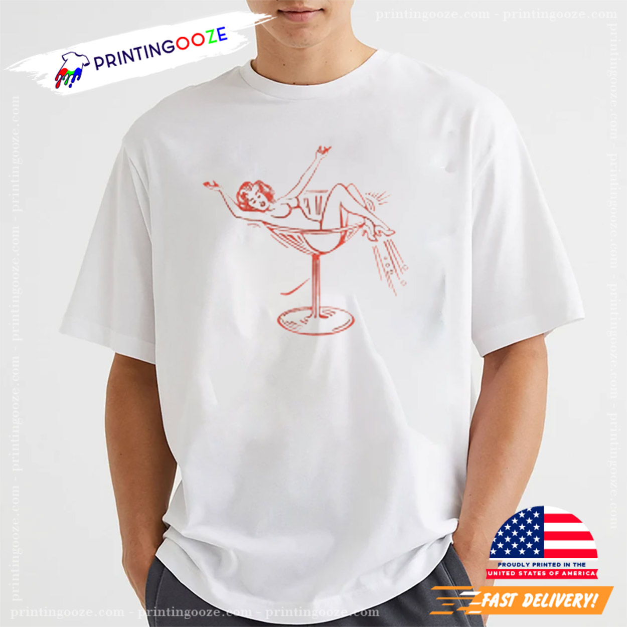 Women's Martini National Wine Day Tee Women's Martini National Wine Day Tee