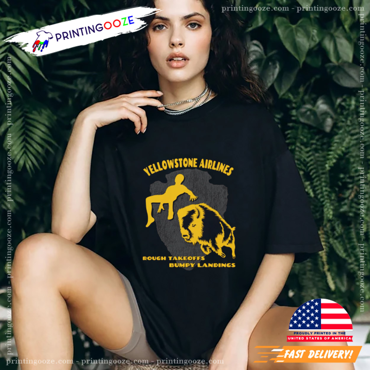 Yellowstone Rough Takeoffs Bumpy Landings Unisex T-shirt Yellowstone Rough Takeoffs Bumpy Landings Unisex T-shirt