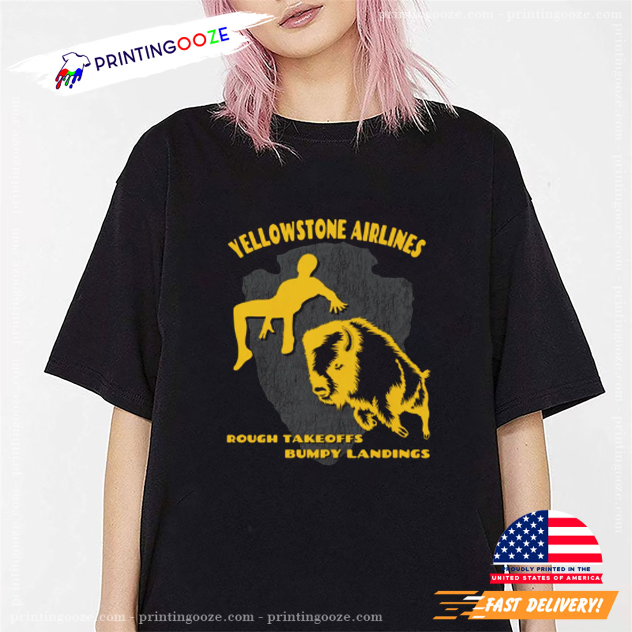 Yellowstone Rough Takeoffs Bumpy Landings Unisex T-shirt Yellowstone Rough Takeoffs Bumpy Landings Unisex T-shirt