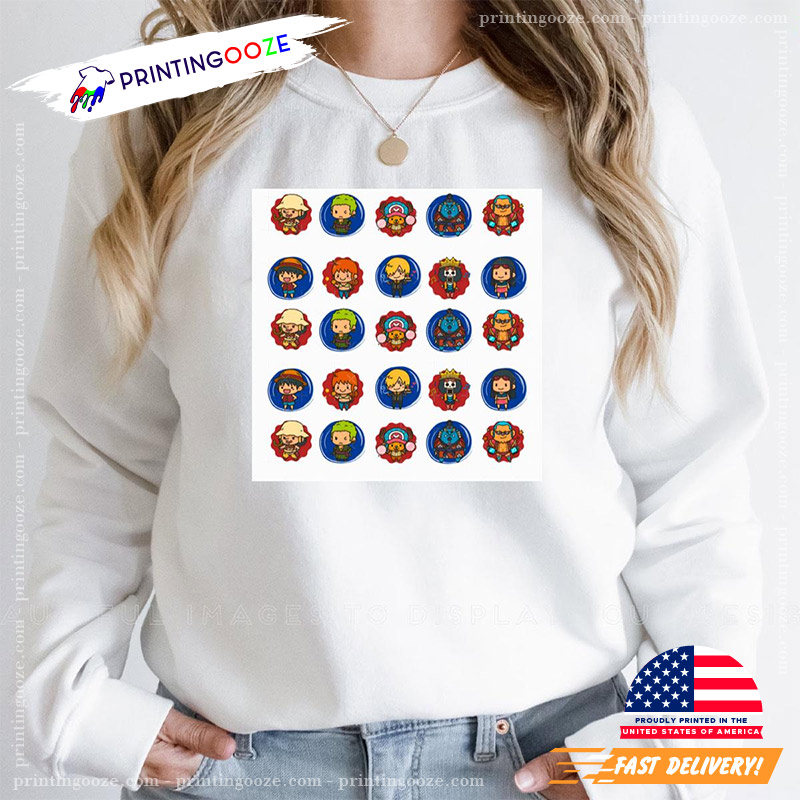 1 Piece Chibi Party T-shirt 1 Piece Chibi Party T-shirt