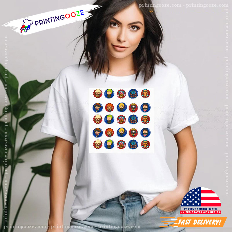 1 Piece Chibi Party T-shirt 1 Piece Chibi Party T-shirt