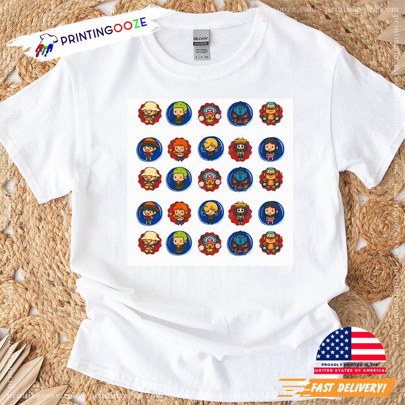 1 Piece Chibi Party T-shirt 1 Piece Chibi Party T-shirt