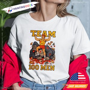 100 Men Vs 1 Silverback Gorilla T shirt 2