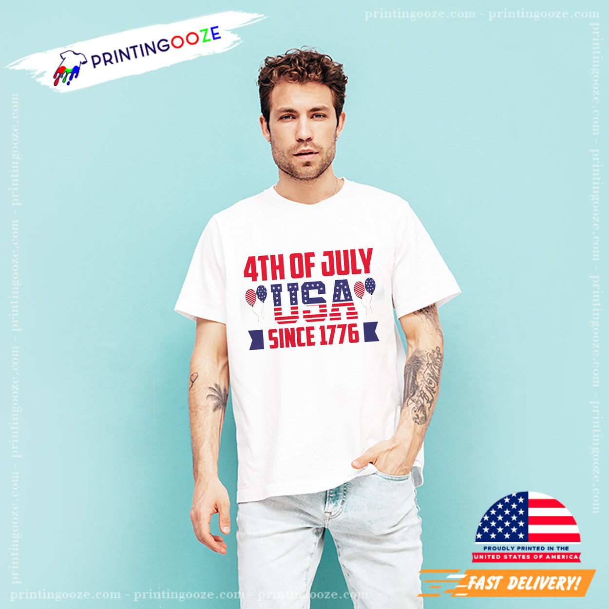 4TH OF JULY USA Since 1776 T-shirt 4TH OF JULY USA Since 1776 T-shirt