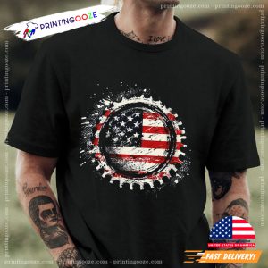 American Flag Bottle Cap T-shirt