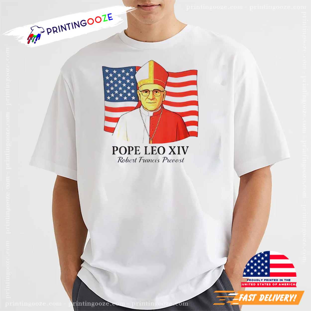 American Pope Leo XIV May 8th 2025 Robert Francis Prevost T-shirt American Pope Leo XIV May 8th 2025 Robert Francis Prevost T-shirt