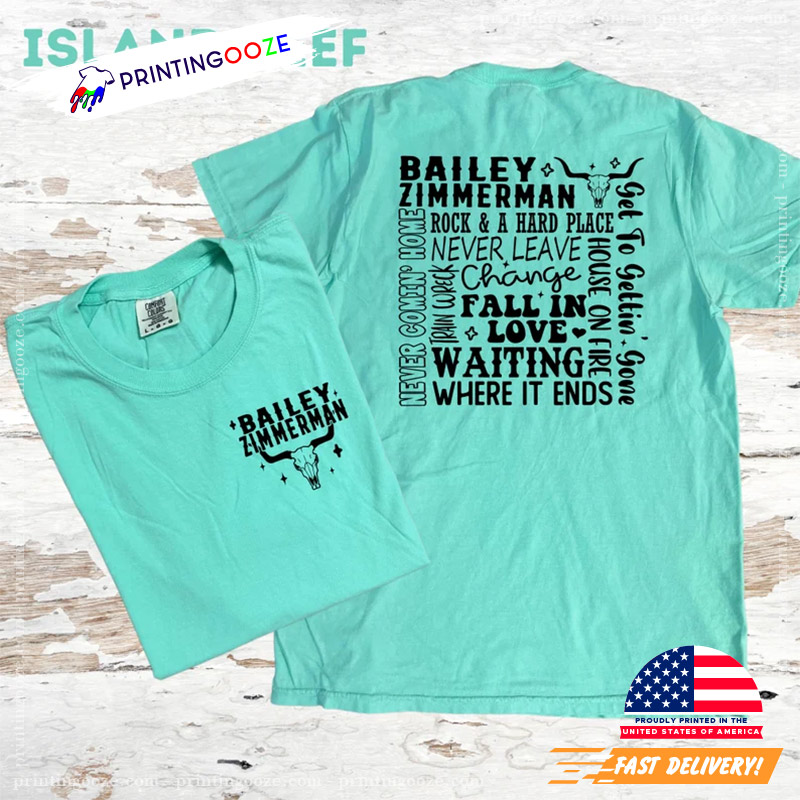 Bailey Rock And A Hard Place Country Music Comfort Colors Shirt Bailey Rock And A Hard Place Country Music Comfort Colors Shirt