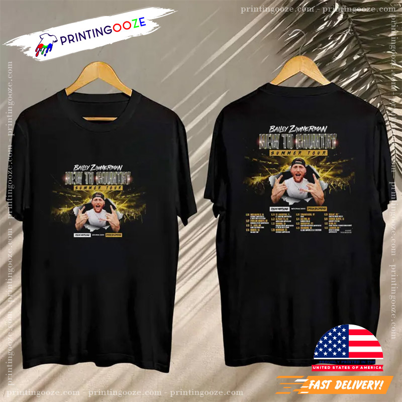 Bailey Zimmerman 2025 Concert Merch 2 Sided Shirt Bailey Zimmerman 2025 Concert Merch 2 Sided Shirt