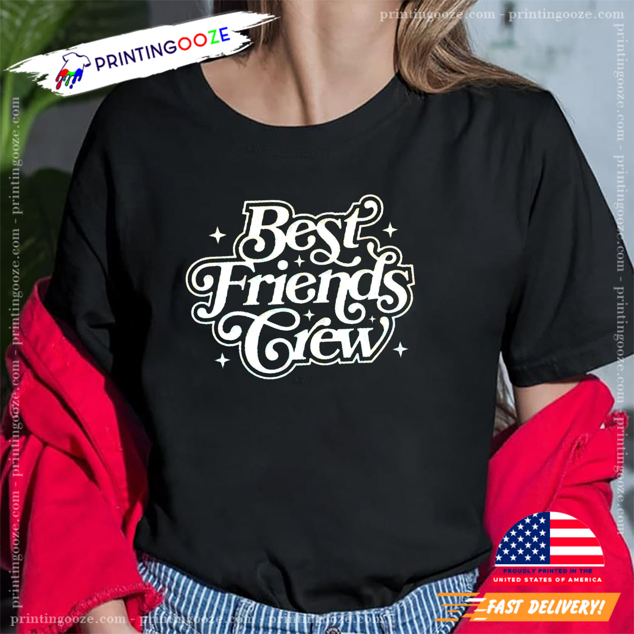 Best Friends Crew Friendship T-shirt Best Friends Crew Friendship T-shirt