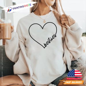 Besties Heart, Best Friends Gift Shirt 2