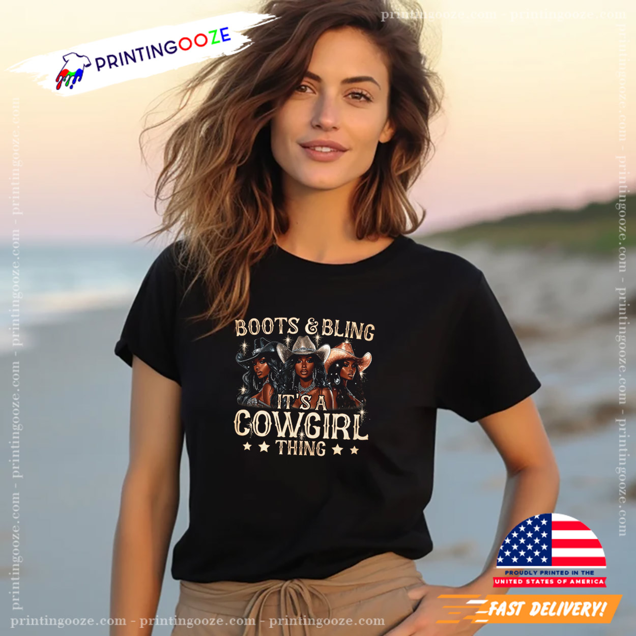 Boots And Bling Its A Cowgirl Thing, Cowgirl T-shirt Boots And Bling Its A Cowgirl Thing, Cowgirl T-shirt
