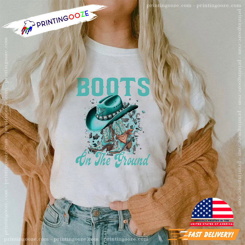 Boots On The Ground Boot Cowboy Tee Boots On The Ground Boot Cowboy Tee