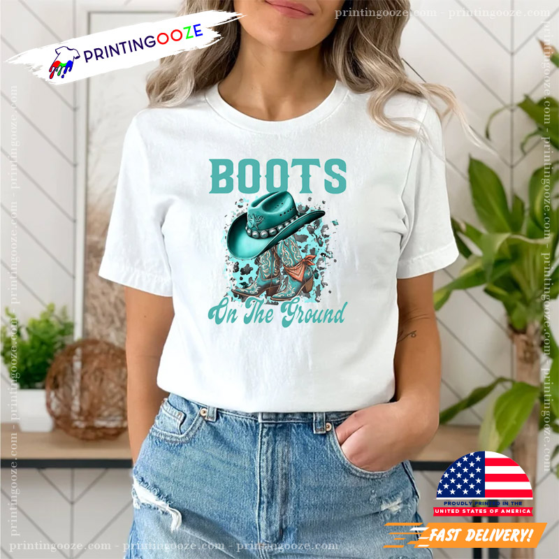 Boots On The Ground Boot Cowboy Tee Boots On The Ground Boot Cowboy Tee