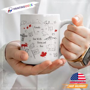 Canada Pride True North Strong And Free Mug 2