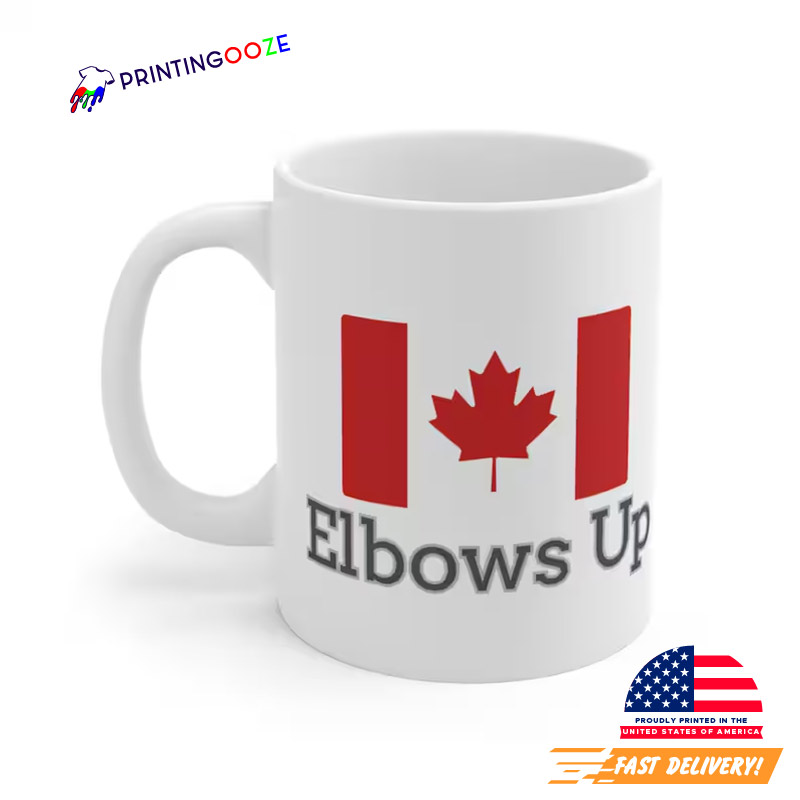 Canadian Elbows Up Ceramic Mug Canadian Elbows Up Ceramic Mug