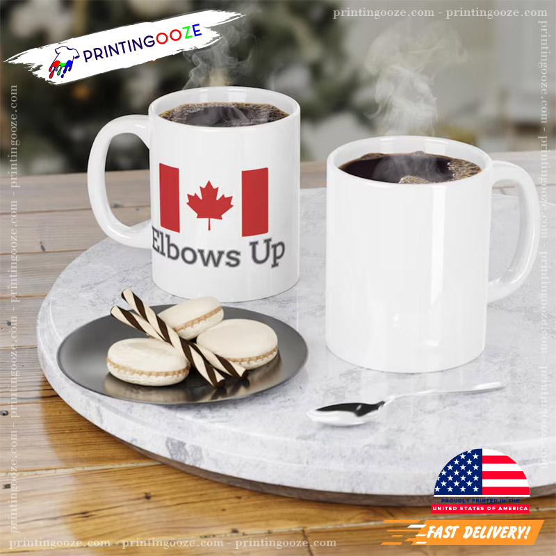 Canadian Elbows Up Ceramic Mug Canadian Elbows Up Ceramic Mug