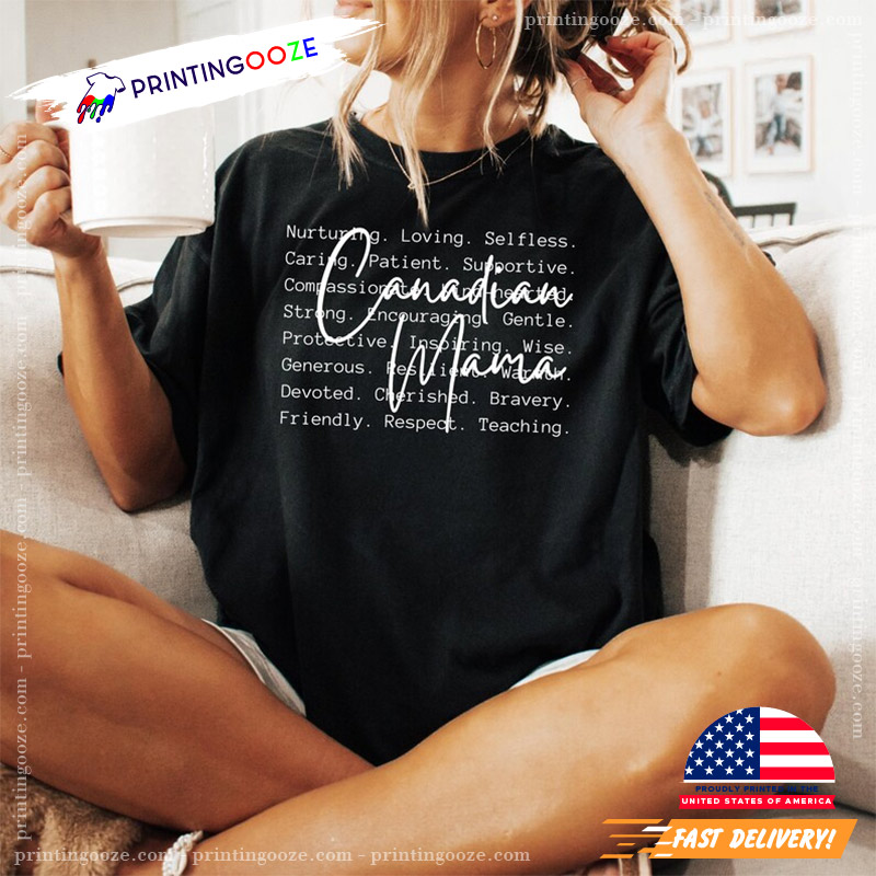 Canadian Mama Whens Canada Day T-shirt Canadian Mama Whens Canada Day T-shirt